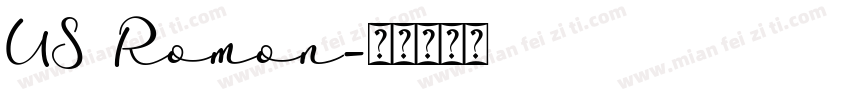 US Romon字体转换